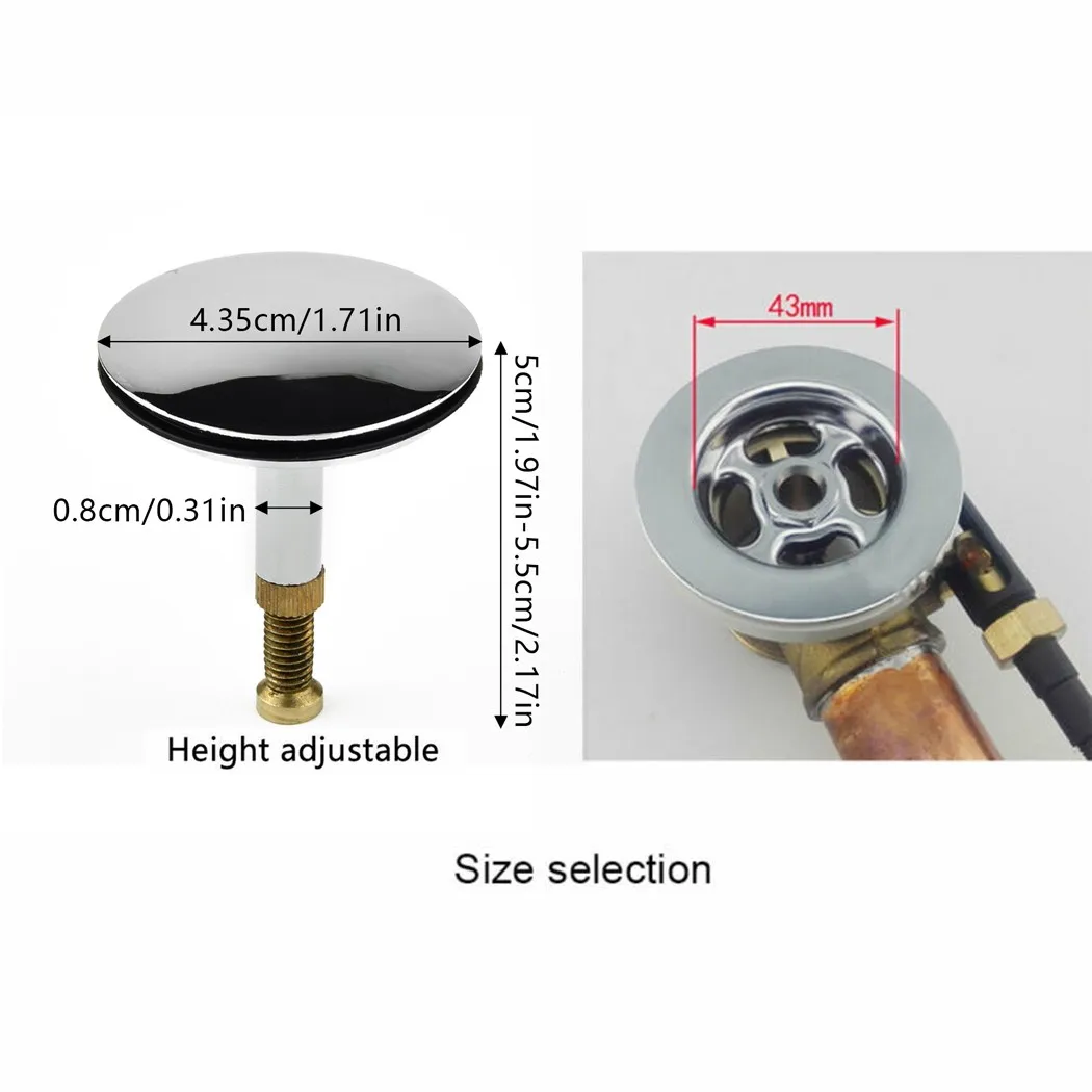 Copper 43mm Bathtub Drain Stopper Bathroom Basin Bath Tub Sink Waste Pop Up Plug Replacement Bathtub Accessories
Copper 43mm Bathtub Drain Stopper Bathroom Basin Bath Tub Sink Waste Pop Up Plug Replacement Bathtub Accessories