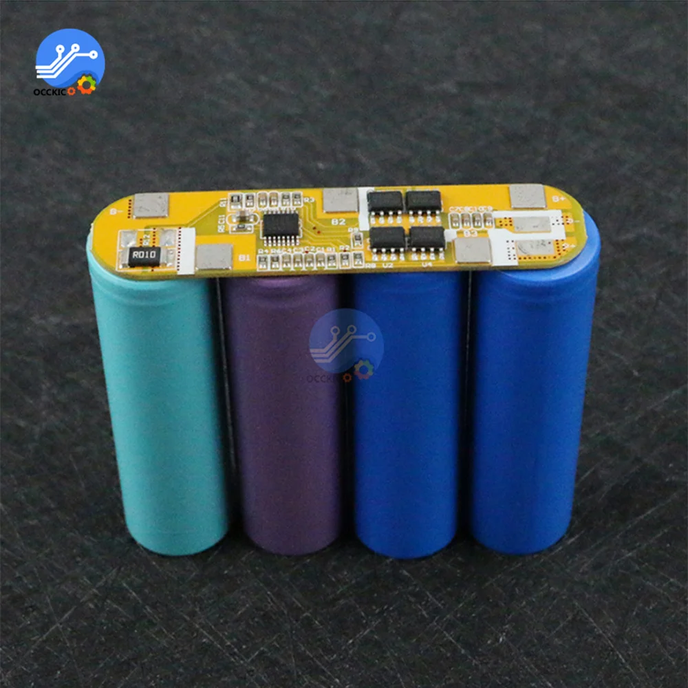 BMS 4S 14.8V 5A 10A 18650 Li-ion Lithium Battery Charger Protection Board For Drill Motor Solar Street Light Power Bank Charging
BMS 4S 14.8V 5A 10A 18650 Li-ion Lithium Battery Charger Protection Board For Drill Motor Solar Street Light Power Bank Charging