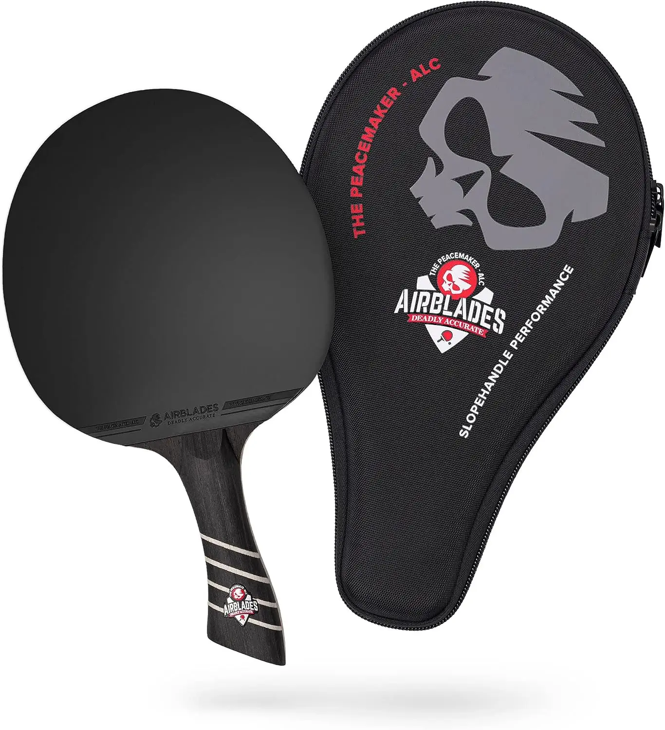 Peace Maker ALC - Professional Ping Pong Paddle - Carbon Fiber Table Tennis Racket Producing Maximum Spin & Control for All
Peace Maker ALC - Professional Ping Pong Paddle - Carbon Fiber Table Tennis Racket Producing Maximum Spin & Control for All