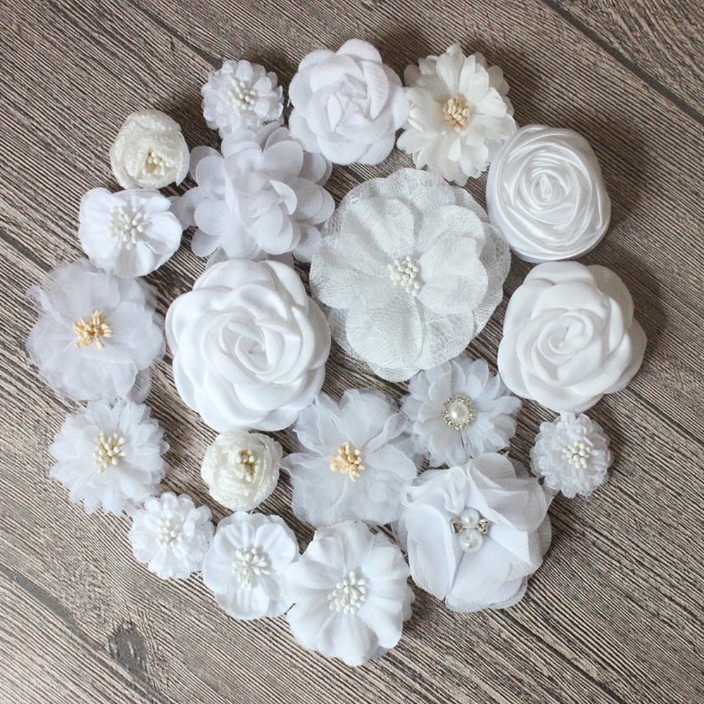 White Color Vintage Flowers Accessories For Wedding Apparel, DIY Fabric Silk Flower for Baby Girls Kids and Women Party,Brooches
White Color Vintage Flowers Accessories For Wedding Apparel, DIY Fabric Silk Flower for Baby Girls Kids and Women Party,Brooches