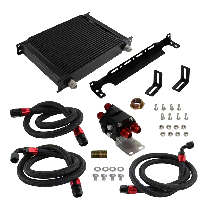 28 ROW AN10 UNIVERSAL ENGINE TRANSMISSION OIL COOLER british+relocation KIT BLACK
28 ROW AN10 UNIVERSAL ENGINE TRANSMISSION OIL COOLER british+relocation KIT BLACK