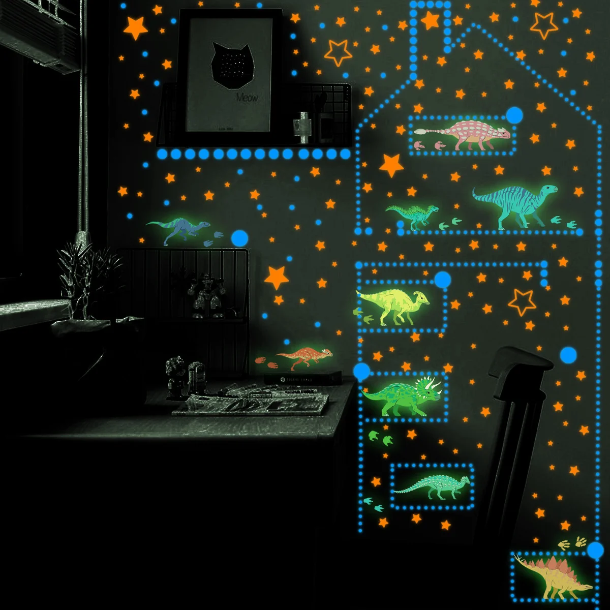 Zsz2103 dinosaur starry sky luminous sticker decorative wall sticker children's room bedroom cartoon creative Wall Sticker
Zsz2103 dinosaur starry sky luminous sticker decorative wall sticker children's room bedroom cartoon creative Wall Sticker