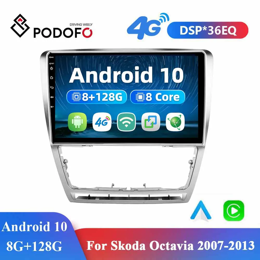 Автомагнитола Podofo, 2DIN, 4G, Wi-Fi, Android 10, GPS-навигация, стереоприемник 128 ГГц, 10,1 дюйма, мультимедийный плеер для SKODA Octavia 2007-2013
Автомагнитола Podofo, 2DIN, 4G, Wi-Fi, Android 10, GPS-навигация, стереоприемник 128 ГГц, 10,1 дюйма, мультимедийный плеер для SKODA Octavia 2007-2013