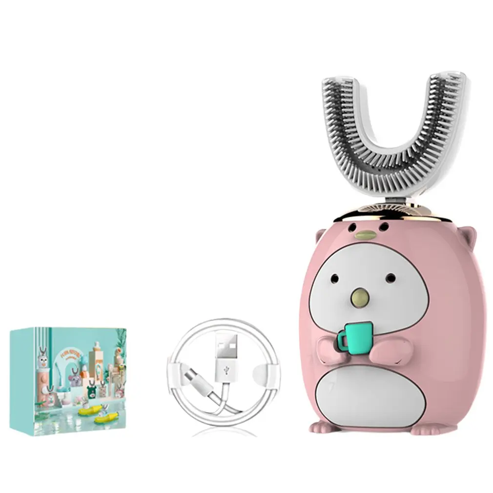360 Degrees Smart Automatic Sonic U Shape Electronic Toothbrush USB Rechargeable XaoMi kids Cartoon Pattern 5 Mode Blu-ray clean
360 Degrees Smart Automatic Sonic U Shape Electronic Toothbrush USB Rechargeable XaoMi kids Cartoon Pattern 5 Mode Blu-ray clean