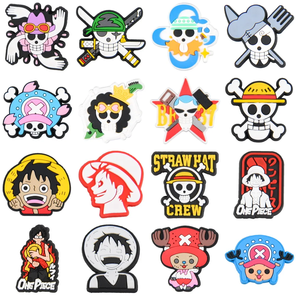 1pcs Anime Croc Charms One Piece Luffy Chopper PVC Shoe Decorations for Clogs Sandals Accessories Kids Party Holiday Gifts
1pcs Anime Croc Charms One Piece Luffy Chopper PVC Shoe Decorations for Clogs Sandals Accessories Kids Party Holiday Gifts