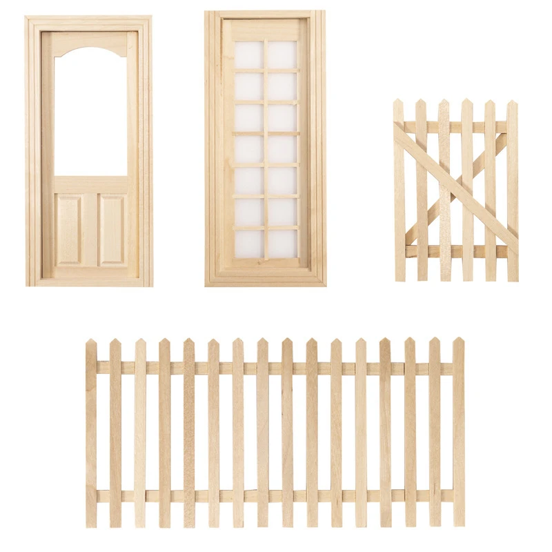 1/12 Dollhouse Miniature Wood External Single Door Unpainted Wooden Door Frame Fence DIY Accessories DIY Doll House Furniture
1/12 Dollhouse Miniature Wood External Single Door Unpainted Wooden Door Frame Fence DIY Accessories DIY Doll House Furniture