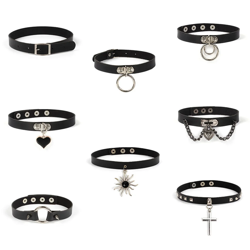 Harajuku Style Black Punk Choker neck chain collar geometric love leather dark neck band collarbone Necklace Jewelry
Harajuku Style Black Punk Choker neck chain collar geometric love leather dark neck band collarbone Necklace Jewelry
