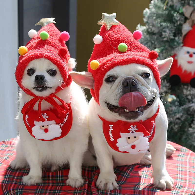 Dog Christmas Hat Funny Pets Santa Bibs Santa Elk New Year Party Cosplay Costume Outfit for Small Medium Doggy Cats Headgear
Dog Christmas Hat Funny Pets Santa Bibs Santa Elk New Year Party Cosplay Costume Outfit for Small Medium Doggy Cats Headgear