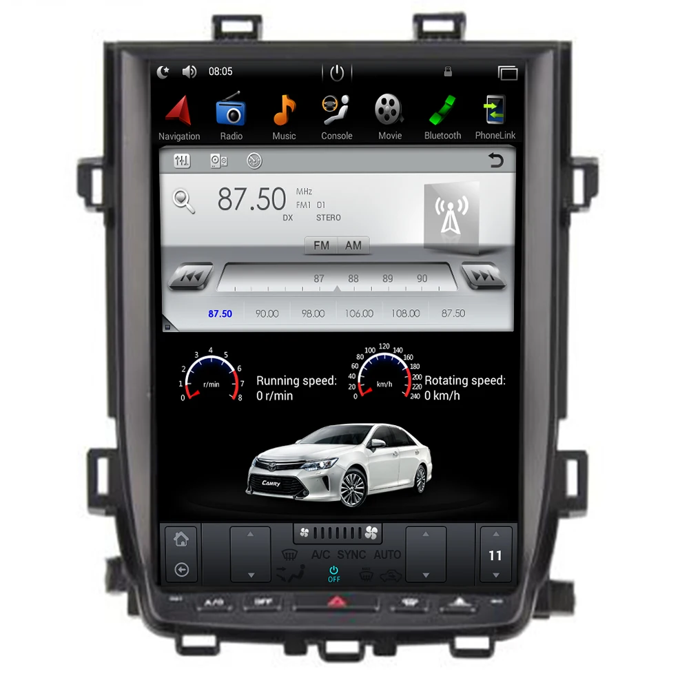 

15" PX6 GPS Navigation Car Multimedia Player For Toyota Alphard ANH20 Elfa A20 Android Radio Tesla Screen Head Unit DSP Carplay
