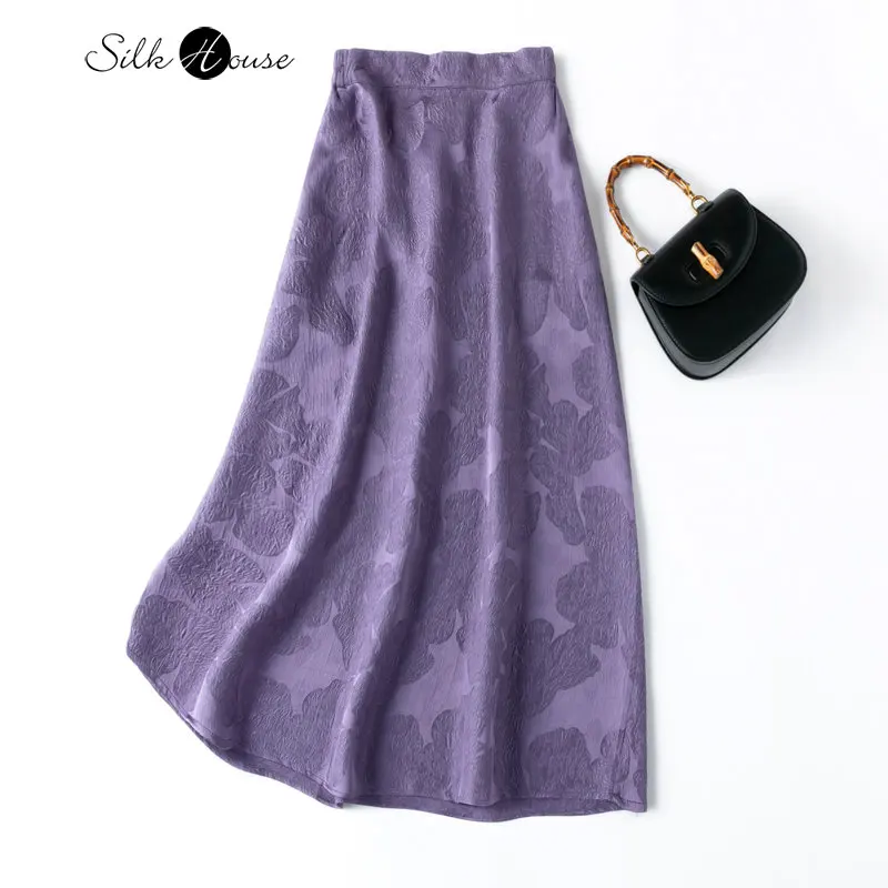 2023 Summer New High Quality Silk Corolla Crepe Elastic Waist Pocket Versatile A-line Women's Fashion Skirt
2023 Summer New High Quality Silk Corolla Crepe Elastic Waist Pocket Versatile A-line Women's Fashion Skirt