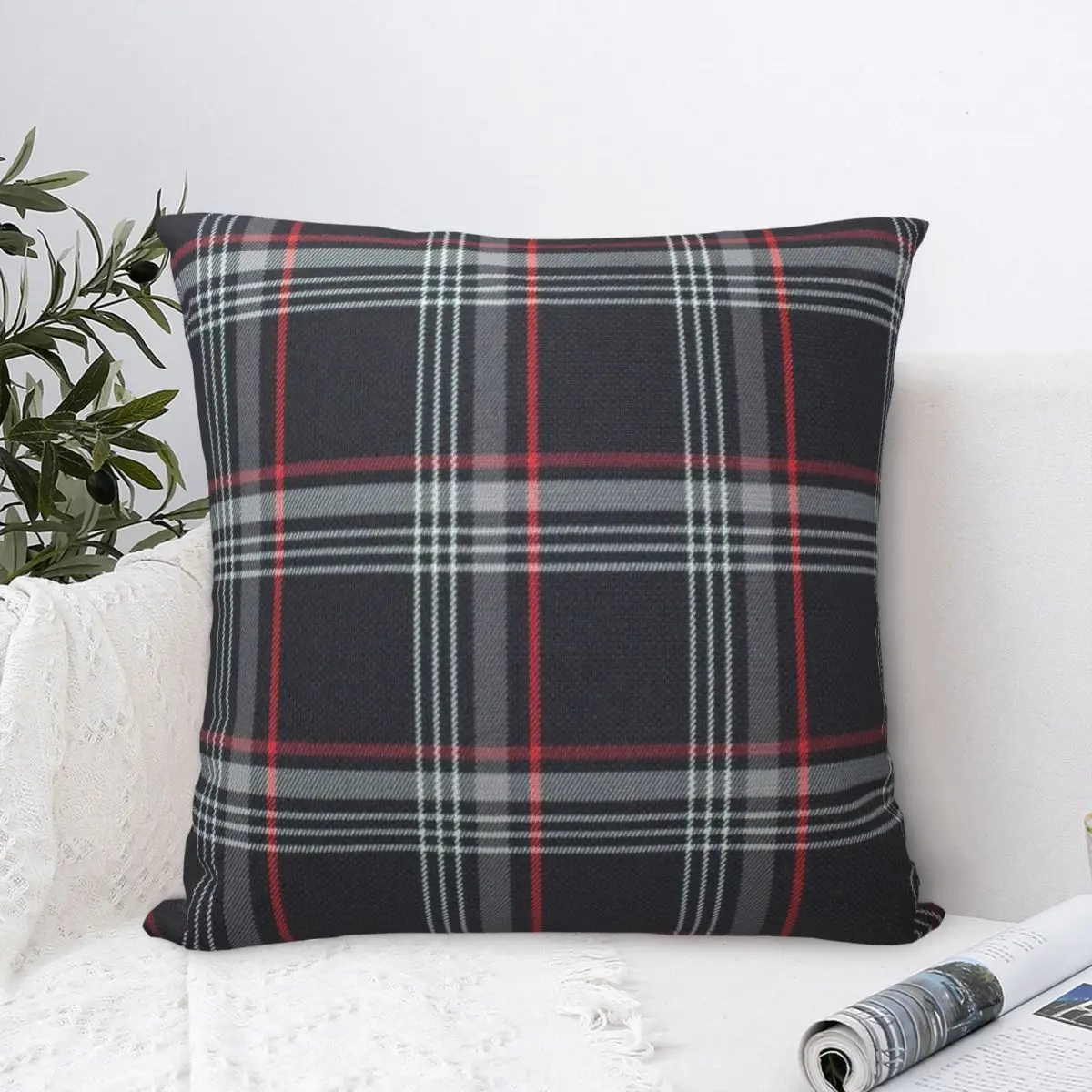

GTi Tartan (5) Square Pillowcase Cushion Cover Decorative Pillow Case Polyester Throw Pillow cover For Home Sofa Living Room