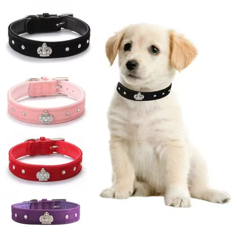 2021 New Crown Rhinestone Adjustable Pet Collar Pu Leather Fashion Cute Neckband Kitten and Dog Accessories Pet Supplies
2021 New Crown Rhinestone Adjustable Pet Collar Pu Leather Fashion Cute Neckband Kitten and Dog Accessories Pet Supplies