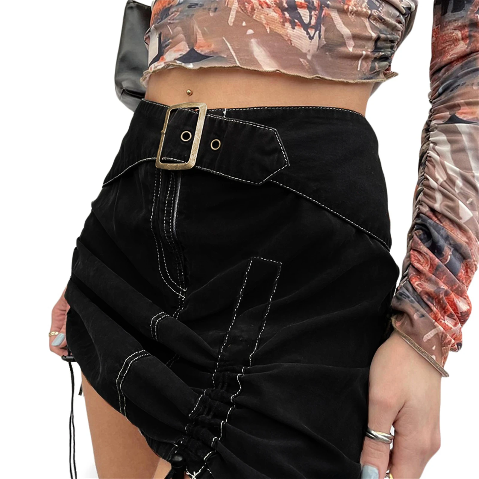 hirigin Y2k Low Waist Ruched Skirts Women Vintage 90s Cargo Skirts Denim Mini Skirt Bodycon Bottom Skirt Aesthetic Streetwear
hirigin Y2k Low Waist Ruched Skirts Women Vintage 90s Cargo Skirts Denim Mini Skirt Bodycon Bottom Skirt Aesthetic Streetwear