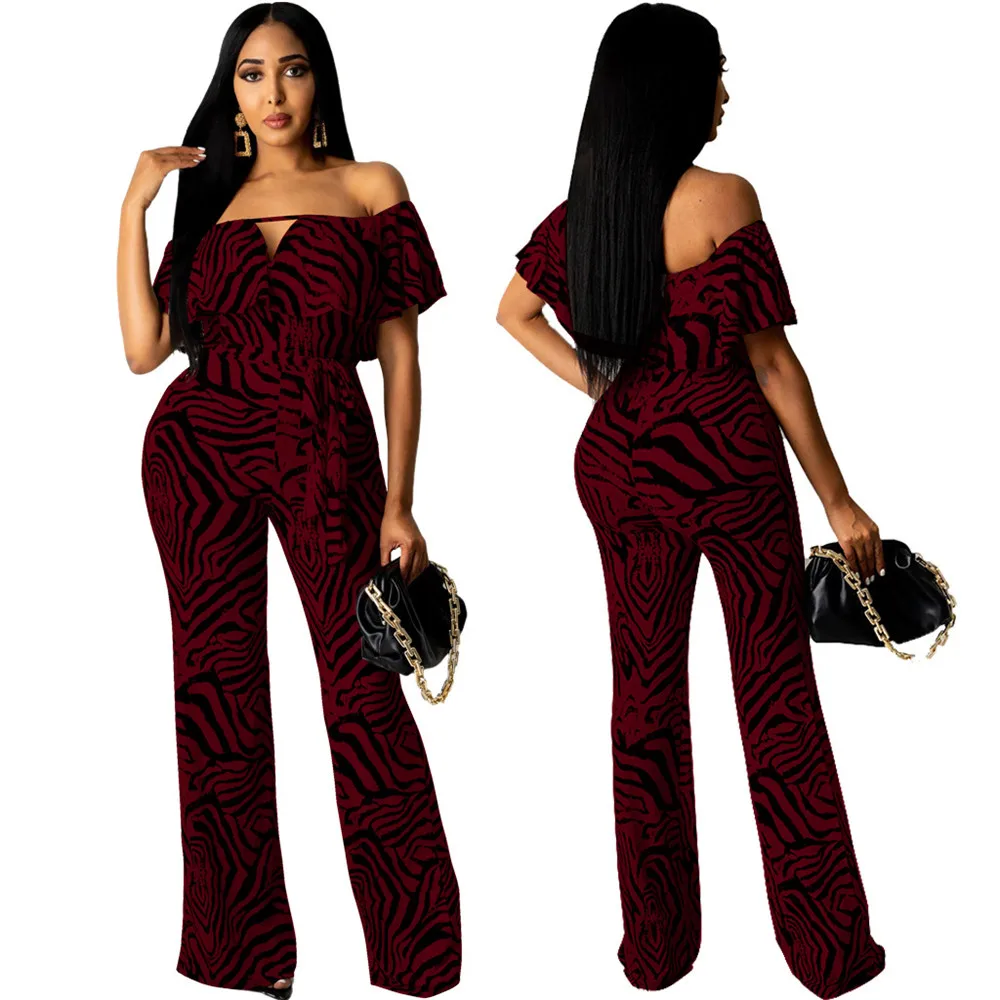 Summer Long Jumpsuit Women Fashion Streetwear Sexy Off Shoulder Club Party Romper Overall Female Playsuit High Waist Jumpsuits 
Summer Long Jumpsuit Women Fashion Streetwear Sexy Off Shoulder Club Party Romper Overall Female Playsuit High Waist Jumpsuits