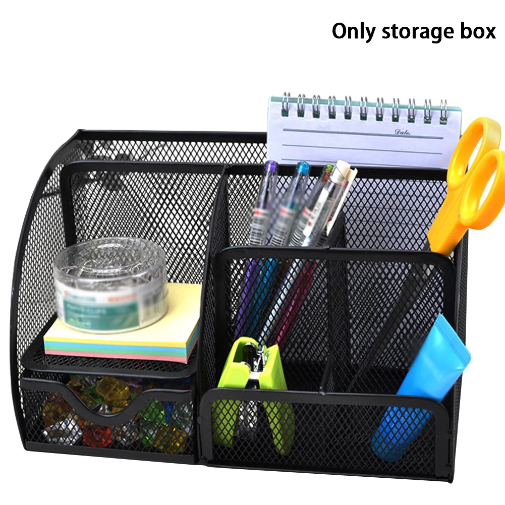 Multi-functional Metal Container Box Holder Mesh Office School Pen Stationery Desk Organizer Supplies
Multi-functional Metal Container Box Holder Mesh Office School Pen Stationery Desk Organizer Supplies