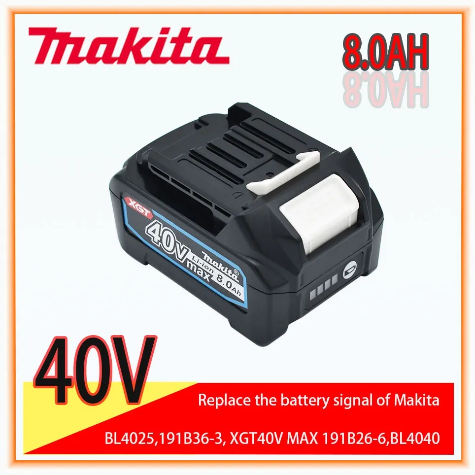 Makita 40V 8.0AH Upgraded Alternative Battery Li-Ion Akku Makita BL4025 BL4040 Electric Drill Screwdriver Rechargeable Battery
Makita 40V 8.0AH Upgraded Alternative Battery Li-Ion Akku Makita BL4025 BL4040 Electric Drill Screwdriver Rechargeable Battery