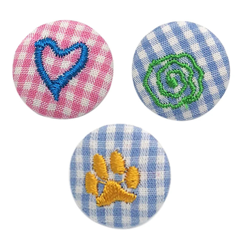 10 Pcs Plaid Embroidered Tufting Buttons Flower Fabric Covered Buttons Round Sewing Shank Buttons for Blouses Shirts Suits
10 Pcs Plaid Embroidered Tufting Buttons Flower Fabric Covered Buttons Round Sewing Shank Buttons for Blouses Shirts Suits