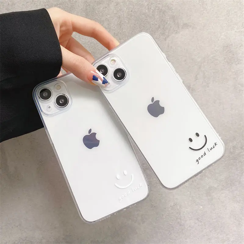 Fashion SimpleSmile Face Couple Case for iPhone 14 Pro Max 13 11 12 XS Max XR 7 8 Plus transparent Silicone Phone Cover Soft Bag
Fashion SimpleSmile Face Couple Case for iPhone 14 Pro Max 13 11 12 XS Max XR 7 8 Plus transparent Silicone Phone Cover Soft Bag