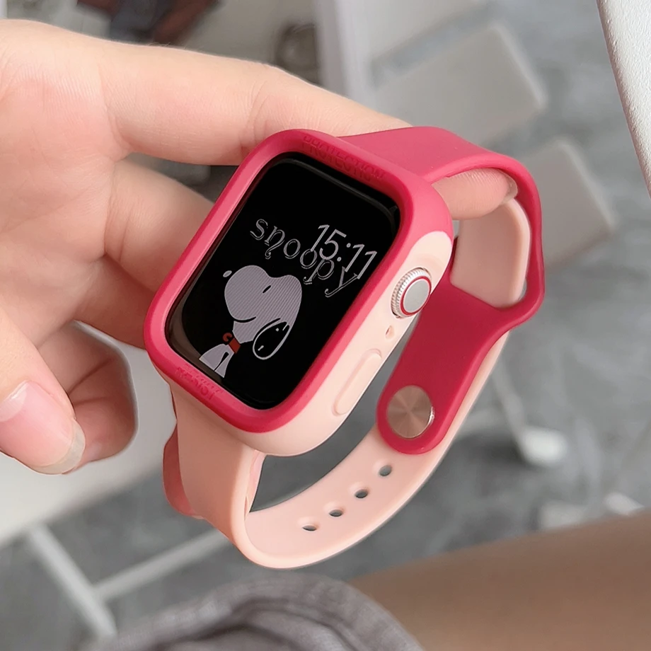 Colorful Soft Silicone Strap For Apple Watch Band 40mm 44mm 45mm 38mm 42mm Adjustable Rubber Bracelet iWatch Series 7 6 5 4 SE
Colorful Soft Silicone Strap For Apple Watch Band 40mm 44mm 45mm 38mm 42mm Adjustable Rubber Bracelet iWatch Series 7 6 5 4 SE