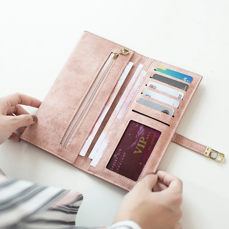 Fashion Minimalist Thin Elegant Clutch New Vintage Buckle Two-Folding Long Style Women's Wallet
Fashion Minimalist Thin Elegant Clutch New Vintage Buckle Two-Folding Long Style Women's Wallet