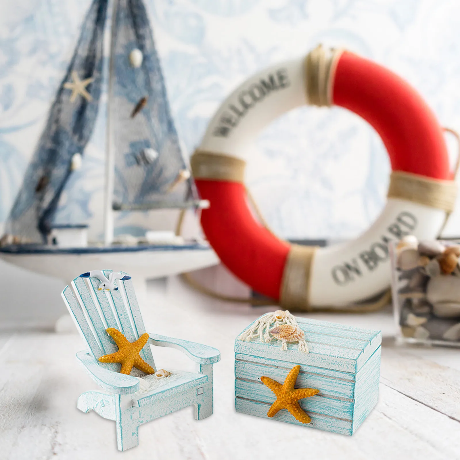 Tassel Garland Room Decor Purple Mediterranean Style Mini Beach Chair Decoration Children's Room Ocean Wind Desktop Small Box
Tassel Garland Room Decor Purple Mediterranean Style Mini Beach Chair Decoration Children's Room Ocean Wind Desktop Small Box