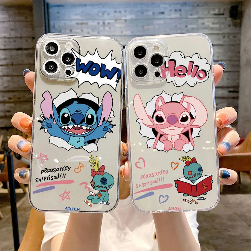 Disney Stitch Phone Cases For iPhone 14 13 12 11 Pro Max Mini XR X XS MAX Plus TPU Phone Back Cover Cute Cartoon Shell Gifts
Disney Stitch Phone Cases For iPhone 14 13 12 11 Pro Max Mini XR X XS MAX Plus TPU Phone Back Cover Cute Cartoon Shell Gifts