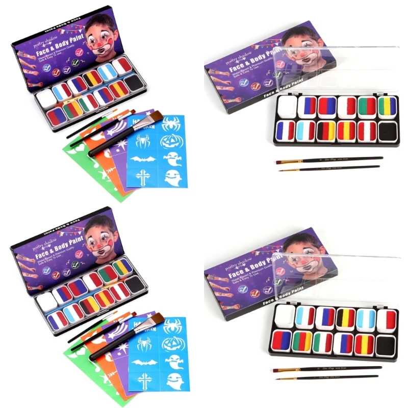 Water Based Face Body Painting Kit Cosplay Makeup Body Paint Christmas Halloween
Water Based Face Body Painting Kit Cosplay Makeup Body Paint Christmas Halloween