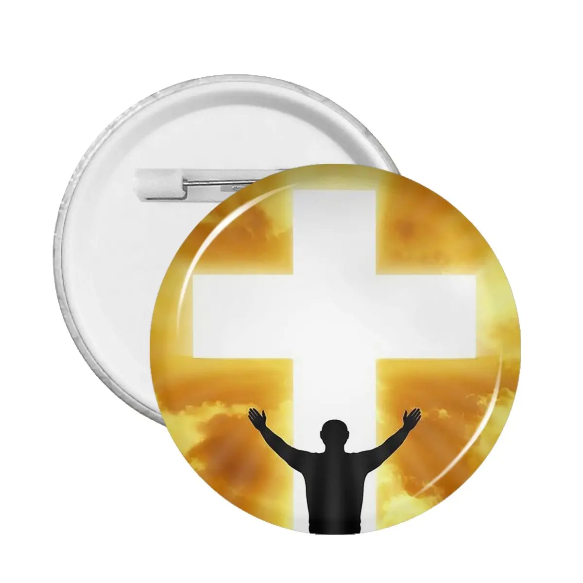 PVC Christian God Bless Badge Cute Jewelry Accessories Gift for Backpacks Jesus on the Cross Brooch Lapel Pins
PVC Christian God Bless Badge Cute Jewelry Accessories Gift for Backpacks Jesus on the Cross Brooch Lapel Pins