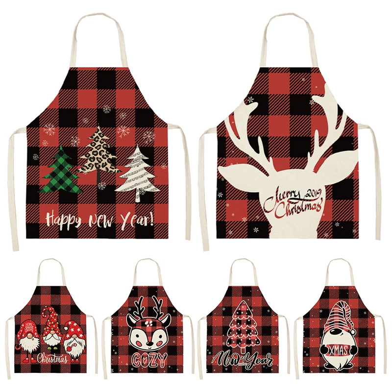 Christmas Linen Apron Merry Christmas Decoration Santa Claus Plaid Printed Apron Xmas Kitchen Accessories Gifts New Year 2023
Christmas Linen Apron Merry Christmas Decoration Santa Claus Plaid Printed Apron Xmas Kitchen Accessories Gifts New Year 2023