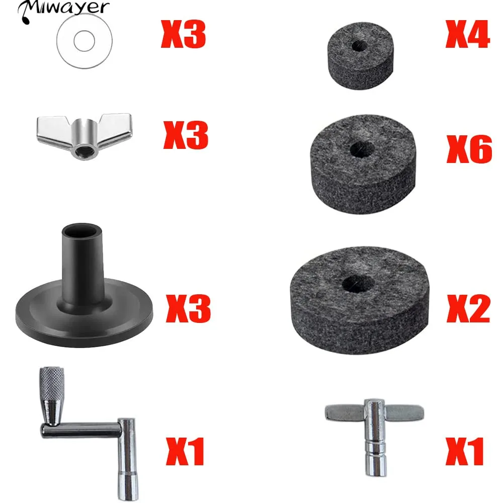 Запасные части Miwayer 23 шт. scymbal, замена барабана, фетровая крышка с крышкой сцепления, втулка чашки, с базовой гайкой крыла, шайба
Запасные части Miwayer 23 шт. scymbal, замена барабана, фетровая крышка с крышкой сцепления, втулка чашки, с базовой гайкой крыла, шайба
