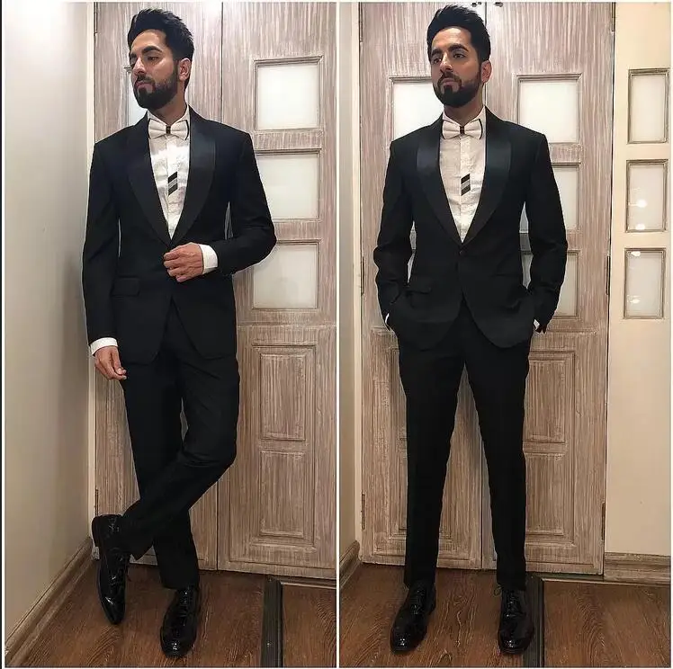 Stylish Black Two Pieces Slim Fit Mens Suits Wedding Grooms Tuxedos Shawl Lapel Formal Blazer Prom Suit Jacket And Pants
Stylish Black Two Pieces Slim Fit Mens Suits Wedding Grooms Tuxedos Shawl Lapel Formal Blazer Prom Suit Jacket And Pants