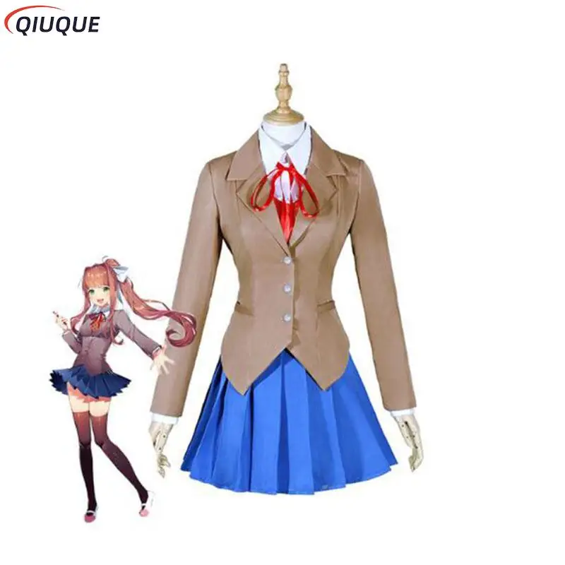 Doki Doki Literature Club Cosplay Costume Game DDLC Monika Cosplay Costume School Uniforms Outfits Suits For Women Full Set
Doki Doki Literature Club Cosplay Costume Game DDLC Monika Cosplay Costume School Uniforms Outfits Suits For Women Full Set