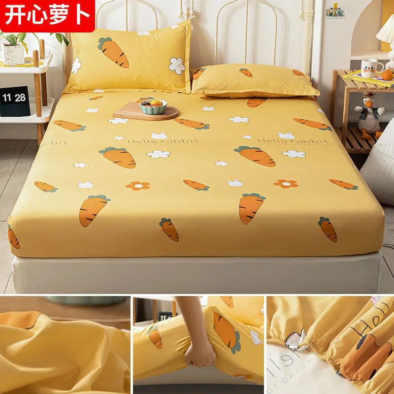 Cotton Fitted Sheet Multicolor Bed Sheet set with Elastic Bands Mattress Covers for Single Double King Queen Bed Home textiles
Cotton Fitted Sheet Multicolor Bed Sheet set with Elastic Bands Mattress Covers for Single Double King Queen Bed Home textiles