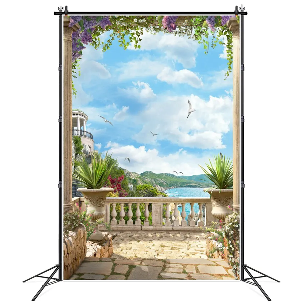 Mountian Marble House Balcony Decoration Photography Backdrops Stand Buildings Kiosk Viny Flowers Birds River Photo Backgrounds
Mountian Marble House Balcony Decoration Photography Backdrops Stand Buildings Kiosk Viny Flowers Birds River Photo Backgrounds