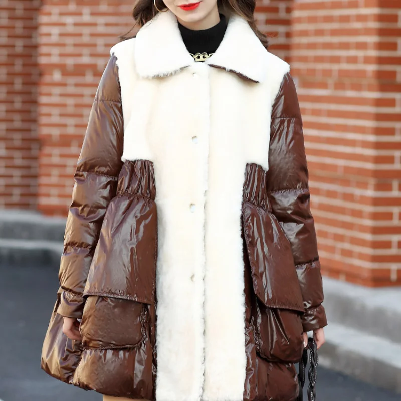 2023Leather jacket,Real Fur In One Leather Jacket Women Clothes brown Korean Fashion Winter Coat Genuine Leather Warm Down Jacke
2023Leather jacket,Real Fur In One Leather Jacket Women Clothes brown Korean Fashion Winter Coat Genuine Leather Warm Down Jacke