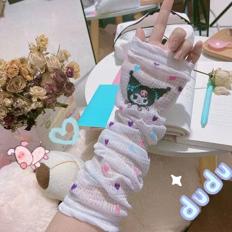 Милые солнцезащитные рукава Hello Kitty Mymelody Kuromi, милые аксессуары, кружевные рукава для льда, уличные летние тонкие рукава с защитой от УФ-лучей
Милые солнцезащитные рукава Hello Kitty Mymelody Kuromi, милые аксессуары, кружевные рукава для льда, уличные летние тонкие рукава с защитой от УФ-лучей