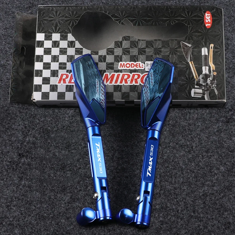 For YAMAHA T-Max 500 TMAX 500 560 TMax 530 Motorbike Accessories CNC Aluminum Motorcycle Rearview Mirrors Blue Anti-glare Mirror
For YAMAHA T-Max 500 TMAX 500 560 TMax 530 Motorbike Accessories CNC Aluminum Motorcycle Rearview Mirrors Blue Anti-glare Mirror