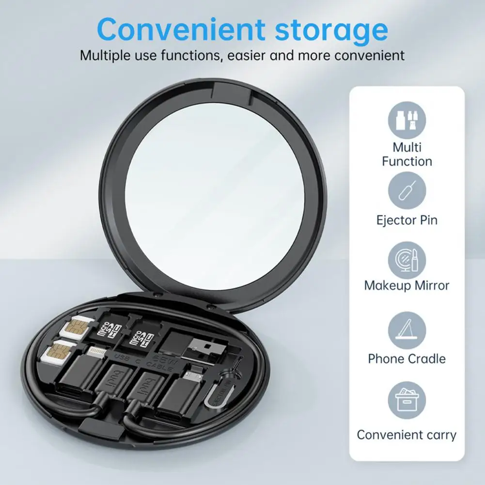 Digital Gadgets Storage Box Charger Portable Digital Travel Bag Multifunction Makeup Mirror Portable Data Cable Storage Set
Digital Gadgets Storage Box Charger Portable Digital Travel Bag Multifunction Makeup Mirror Portable Data Cable Storage Set