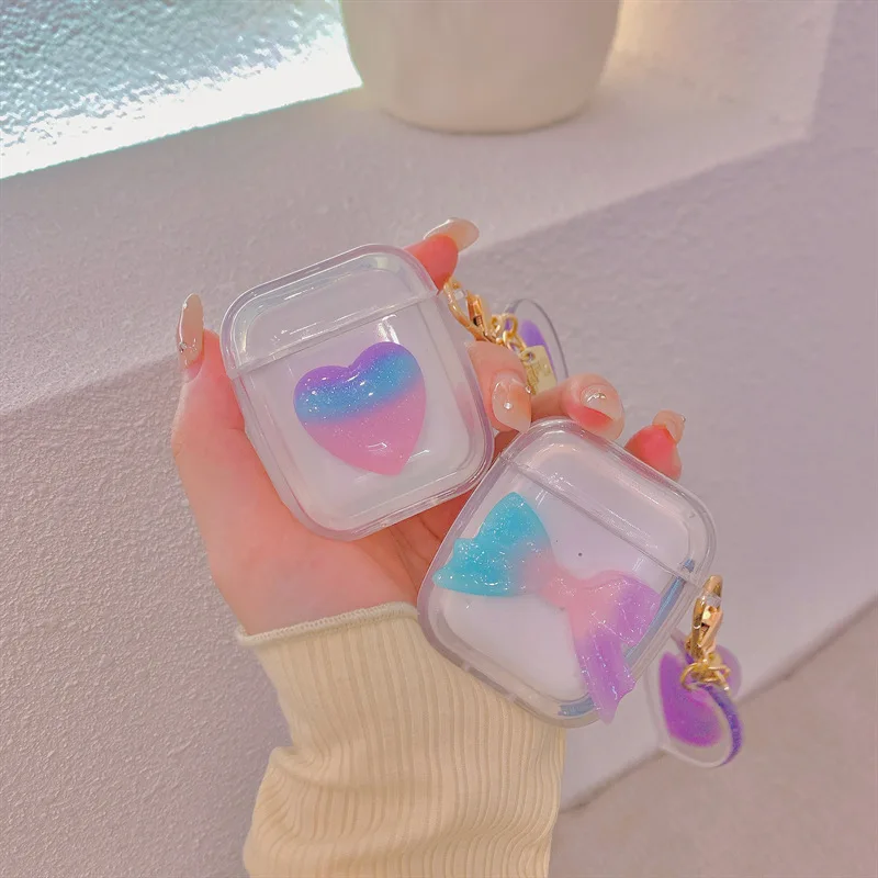 Gradient Colorful Love Bow AirPods 3 Case Apple AirPods 2 Case Cover AirPods Pro Case IPhone Earphone Accessories Air Pod Case 
Gradient Colorful Love Bow AirPods 3 Case Apple AirPods 2 Case Cover AirPods Pro Case IPhone Earphone Accessories Air Pod Case