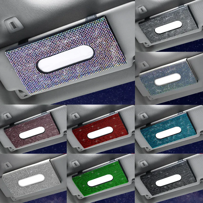 Sun Visor Car Tissue Box Diamond Fashion Auto Storage Bag PU Leather Organizer Box Automotive Decoration Stowing Tidying
Sun Visor Car Tissue Box Diamond Fashion Auto Storage Bag PU Leather Organizer Box Automotive Decoration Stowing Tidying