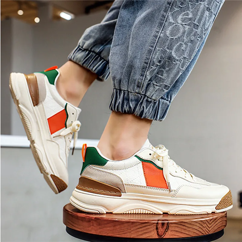 Leather Men's Casual Shoes Anti-Slip Wear Sneakers Lightweight Breathable Walking Shoes Luxury Designer Shoes For Men Fall 2022
Leather Men's Casual Shoes Anti-Slip Wear Sneakers Lightweight Breathable Walking Shoes Luxury Designer Shoes For Men Fall 2022