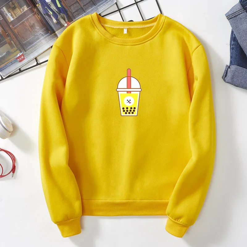 Korea K-POP cartoon milk tea image cartoon sweatshirt Yoongi sweatshirt Harajuku kpop tumblr men women band gig edm funny gift g
Korea K-POP cartoon milk tea image cartoon sweatshirt Yoongi sweatshirt Harajuku kpop tumblr men women band gig edm funny gift g