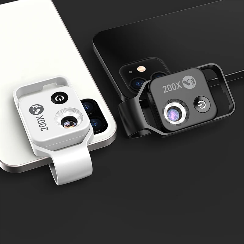 Phone Microscope with Lens/LED Light 200X Pocket Microscope for Kids and Adults
Phone Microscope with Lens/LED Light 200X Pocket Microscope for Kids and Adults