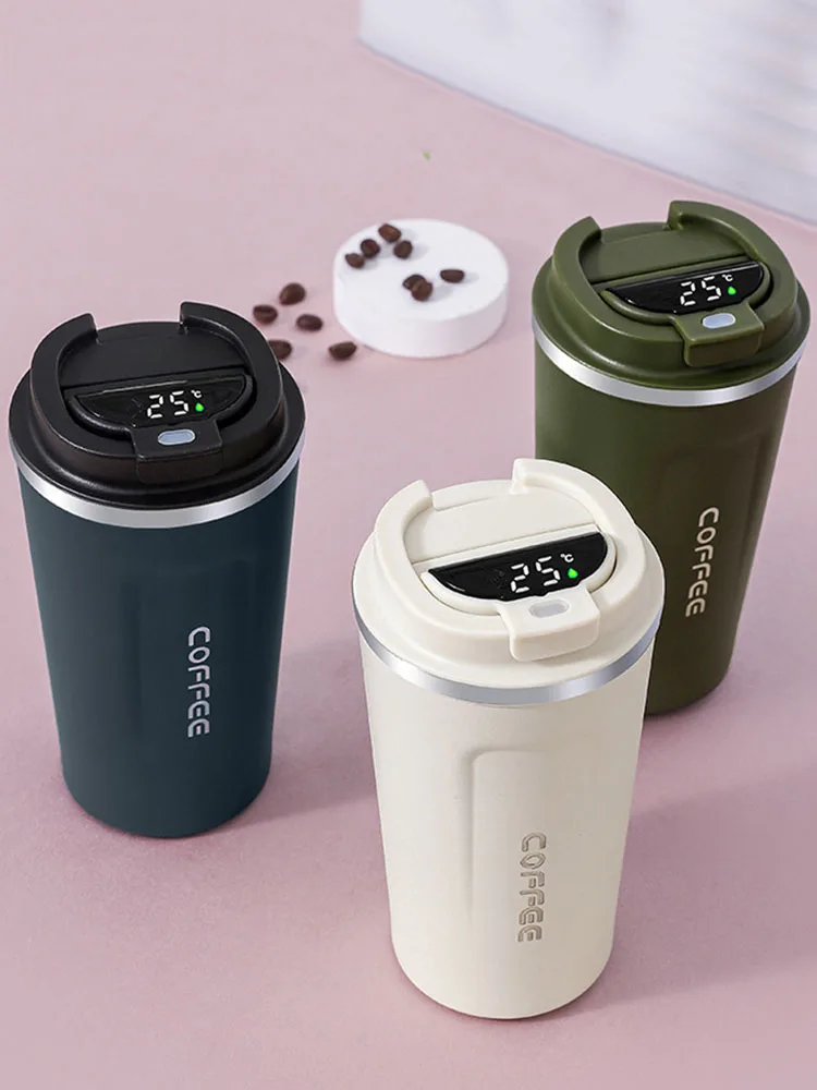380/510ml Smart Thermos Bottle LED Temperature Display Thermal Mug Coffee Cups Portable Vacuum Flasks Travel Insulated Tumbler
380/510ml Smart Thermos Bottle LED Temperature Display Thermal Mug Coffee Cups Portable Vacuum Flasks Travel Insulated Tumbler