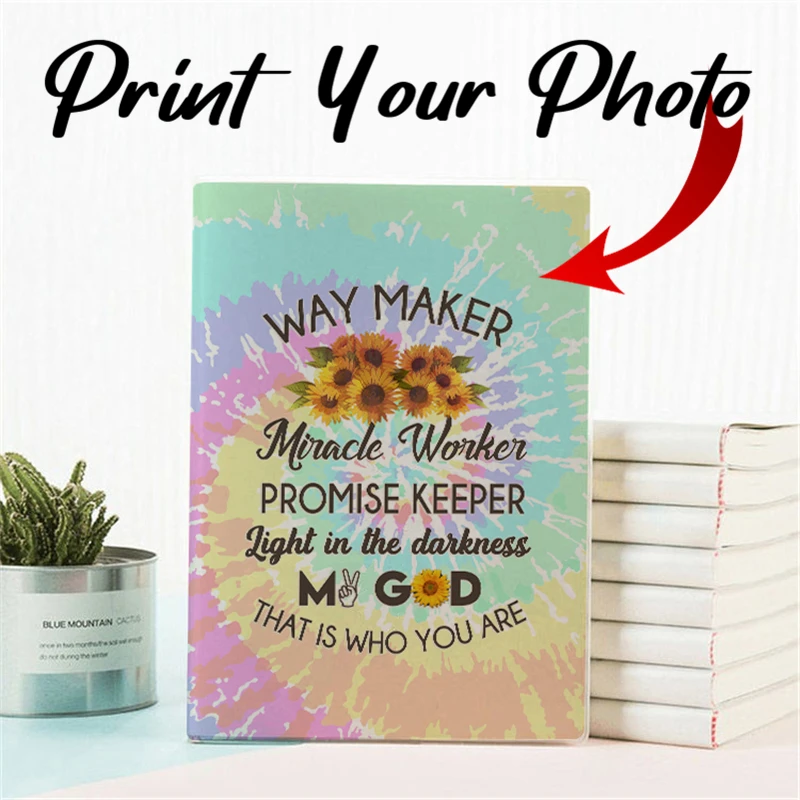 Custom Photo Journal Personalized Notebook Sunflower Way Maker Diary Promise Keeper Paper Notepad Cute Cartoon Kawaii Dropship 
Custom Photo Journal Personalized Notebook Sunflower Way Maker Diary Promise Keeper Paper Notepad Cute Cartoon Kawaii Dropship