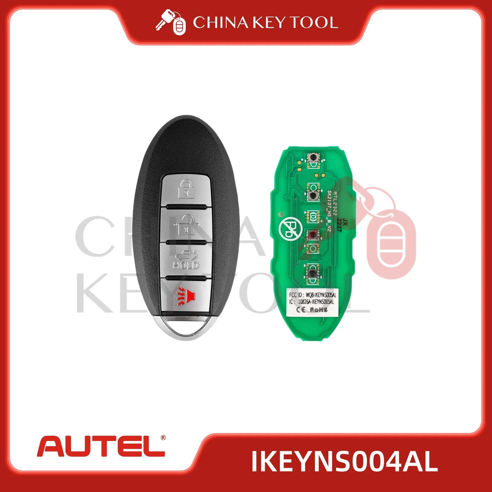 1 шт. Универсальный смарт-ключ Autel NS004AL для Nissan Premium Style 4 кнопки IKEYNS004AL для смарт-ключа Autel для KM100 IM508 IM608
1 шт. Универсальный смарт-ключ Autel NS004AL для Nissan Premium Style 4 кнопки IKEYNS004AL для смарт-ключа Autel для KM100 IM508 IM608