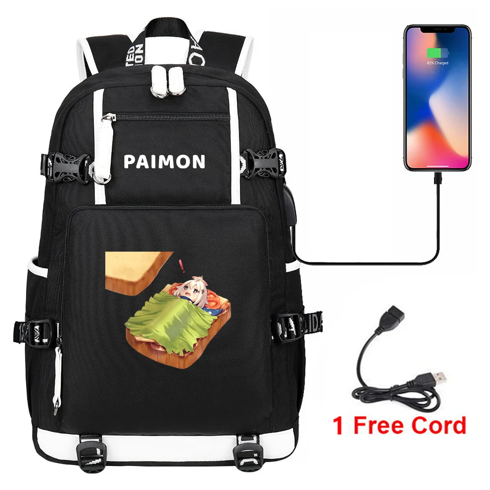 Аварийный рюкзак Paimon с USB-портом для зарядки, милый Genshin Impact, косплей-рюкзак для мальчиков и девочек, школьный рюкзак
Аварийный рюкзак Paimon с USB-портом для зарядки, милый Genshin Impact, косплей-рюкзак для мальчиков и девочек, школьный рюкзак