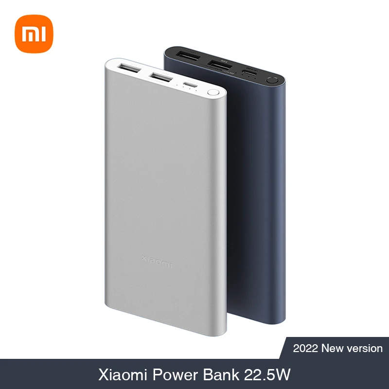 

Внешний аккумулятор Xiaomi Power Bank 3 10000 мАч 22,5 Вт PB100DZM Тип C QC3.0 PD Двусторонняя Быстрая зарядка Mi Power Bank 10000, портативное зарядное устройство