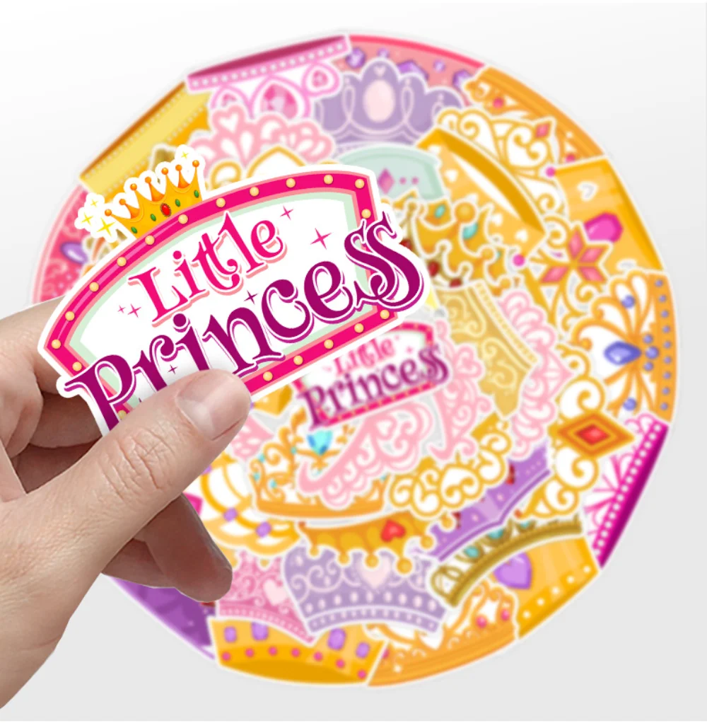 10/50Pcs Cartoon Princess Crown Stickers Kawaii Girls Decals Diary Scrapbooking Laptop Suitcase Waterproof Kids Cute Sticker
10/50Pcs Cartoon Princess Crown Stickers Kawaii Girls Decals Diary Scrapbooking Laptop Suitcase Waterproof Kids Cute Sticker