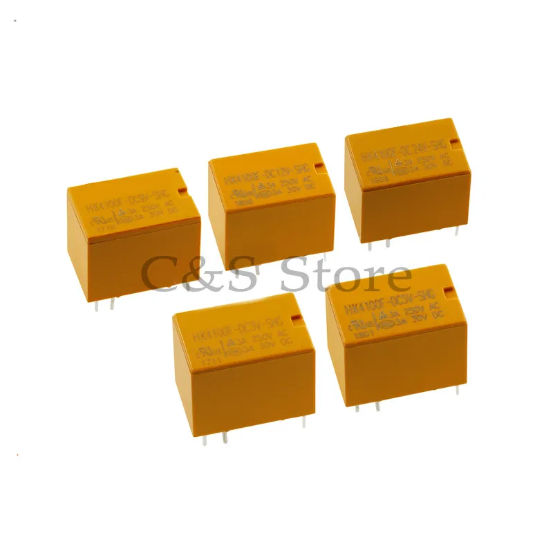 5PCS relay HK4100F-DC12V-SHG HK4100F-DC5V-SHG 6 pin 3A 3V / 5V / 9V / 12V / 24V HK4100F-DC24V-SHG HK4100F-DC3V-SHG
5PCS relay HK4100F-DC12V-SHG HK4100F-DC5V-SHG 6 pin 3A 3V / 5V / 9V / 12V / 24V HK4100F-DC24V-SHG HK4100F-DC3V-SHG